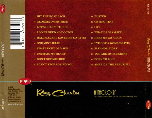 Ray Charles : Anthology (CD, Comp, RE, RM)