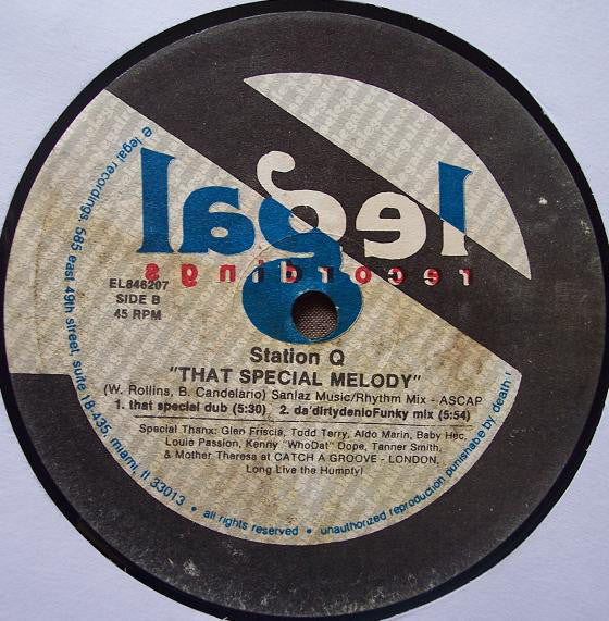 Station Q : That Special Melody (12")