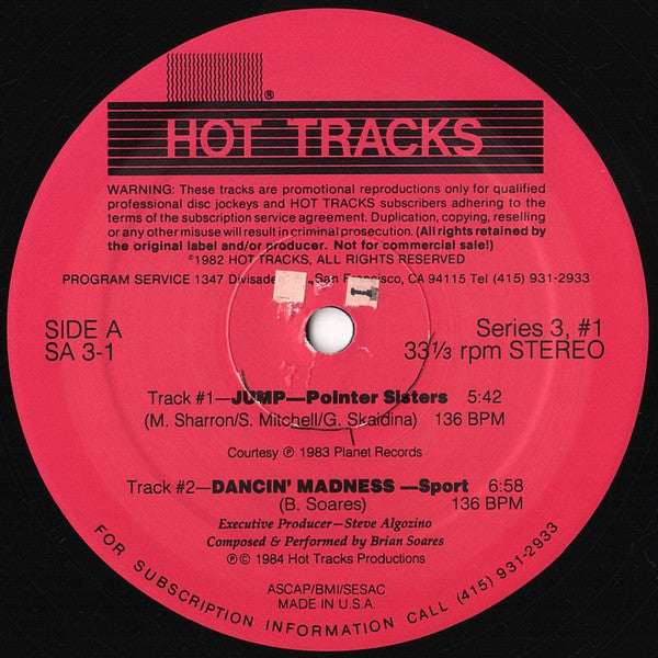 Various : Hot Tracks - Series 3, Issue 1 (2x12", Promo)
