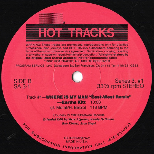 Various : Hot Tracks - Series 3, Issue 1 (2x12", Promo)