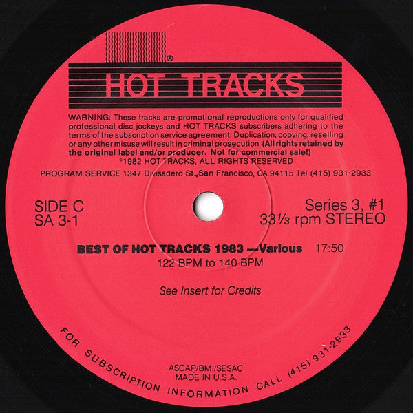Various : Hot Tracks - Series 3, Issue 1 (2x12", Promo)