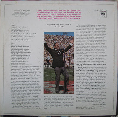 Tony Bennett : Sings His All-Time Hall Of Fame Hits (LP, Comp, Pit)