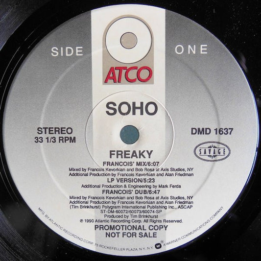 Soho (2) : Freaky (12", Promo)