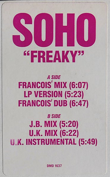 Soho (2) : Freaky (12", Promo)