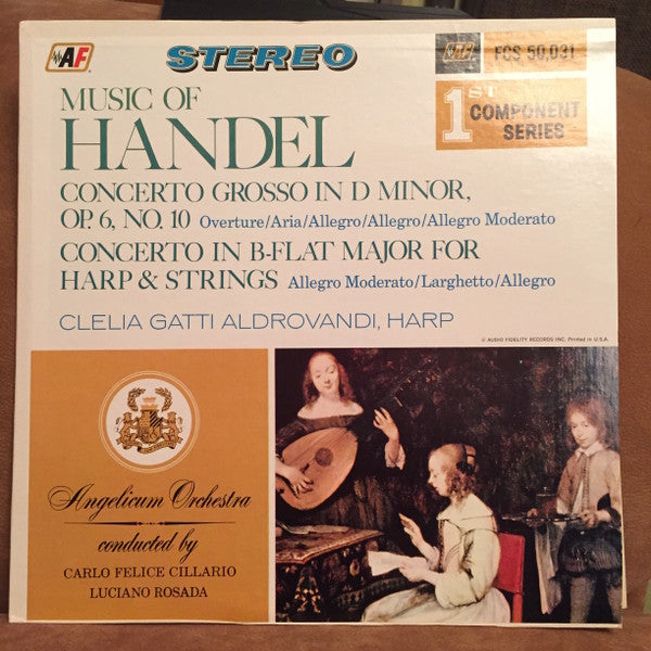 Clelia Gatti Aldrovandi, Orchestra Da Camera Dell'Angelicum Conducted By Carlo Felice Cillario, Luciano Rosada : Music Of Handel (LP)