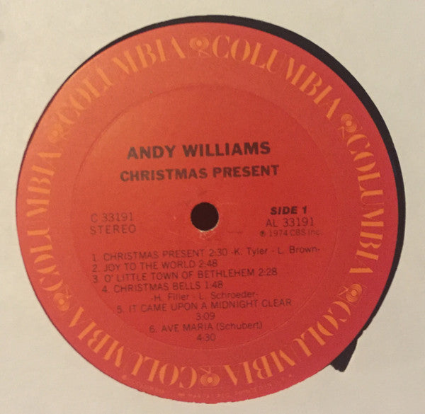 Andy Williams : Christmas Present (LP, Album, Ter)