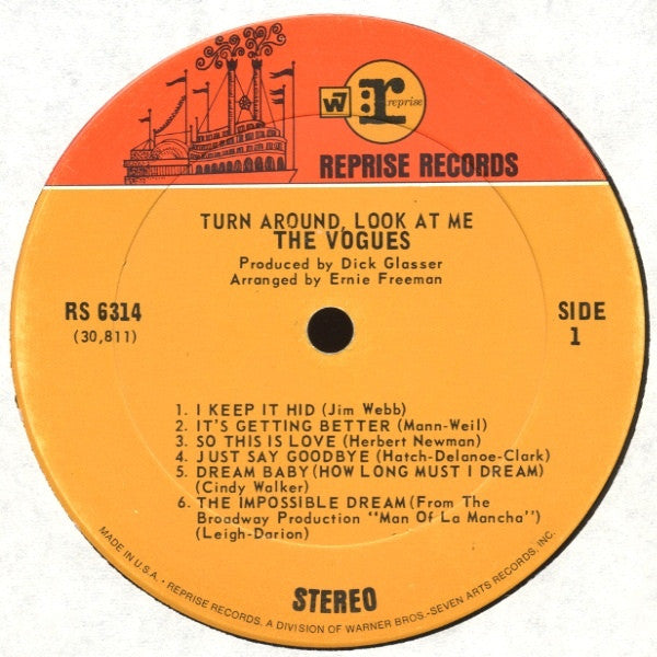 The Vogues : Turn Around, Look At Me (LP, Album)