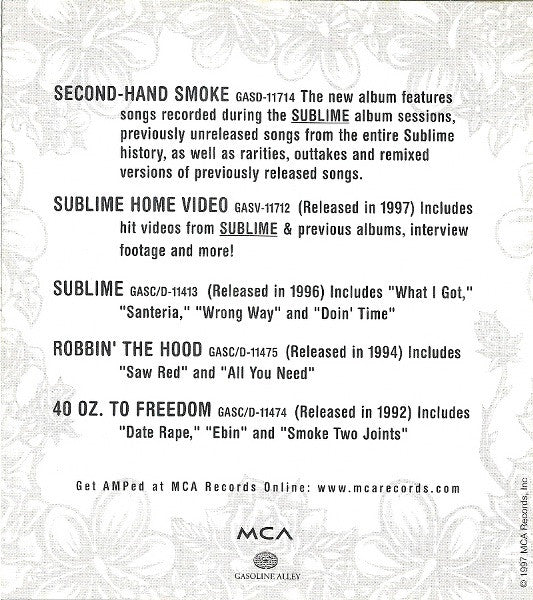 Sublime (2) : Robbin' The Hood (CD, Album, RE)