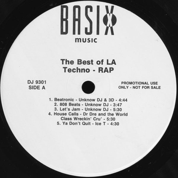 Various : The Best Of LA Techno - Rap (LP, Comp, Promo)