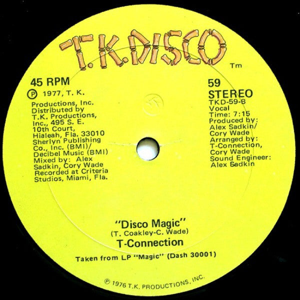 T-Connection : On Fire / Disco Magic (12")