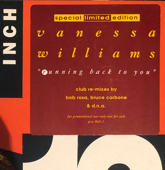 Vanessa Williams : Running Back To You (12", Ltd, Promo, Spe)
