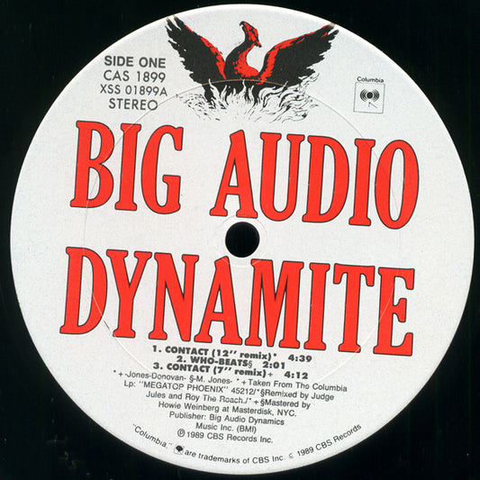 Big Audio Dynamite : Contact (12", Promo)