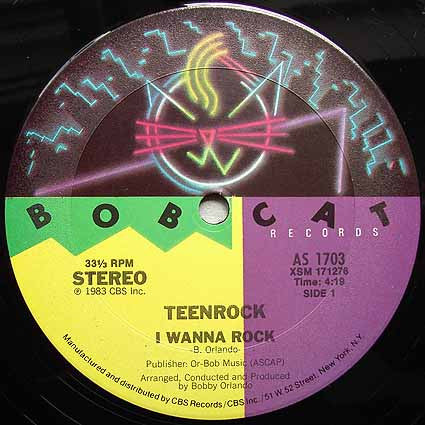 Teen-Rock : I Wanna Rock (12", Promo)