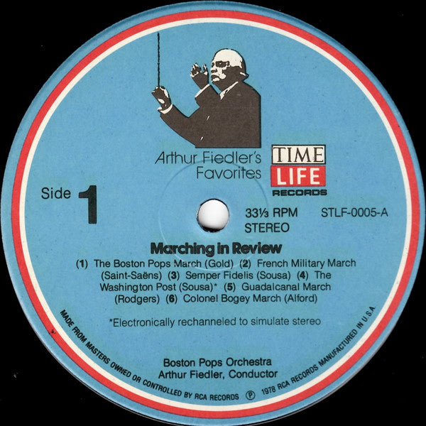 Arthur Fiedler With The Boston Pops Orchestra : Marching in Review (3xLP + Box, Comp)