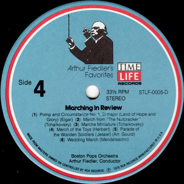 Arthur Fiedler With The Boston Pops Orchestra : Marching in Review (3xLP + Box, Comp)