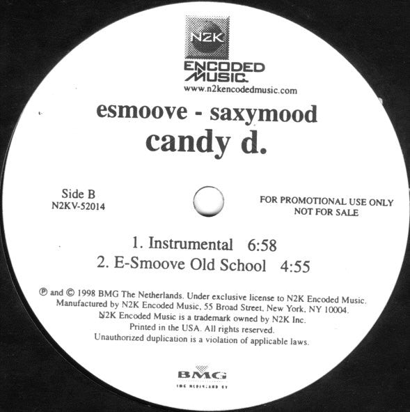 Candy Dulfer, E-Smoove : Saxymood (12", Promo)