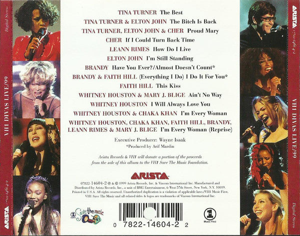 Various : VH1 Divas Live/99 (CD, Album)