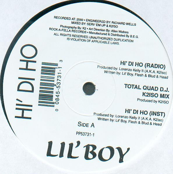Lil' Boy : Hi' Di Ho (12")