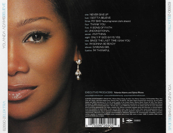 Yolanda Adams : Believe (CD, Album)