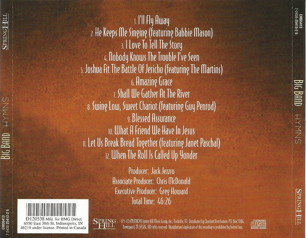 The Chris McDonald Orchestra : Big Band Hymns (CD, Club)