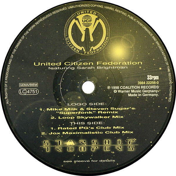 United Citizen Federation : Starship Troopers (12")