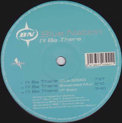 Blue Nation : I'll Be There (12")