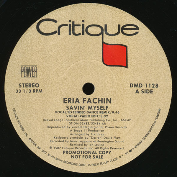 Eria Fachin : Savin' Myself (12", Promo)