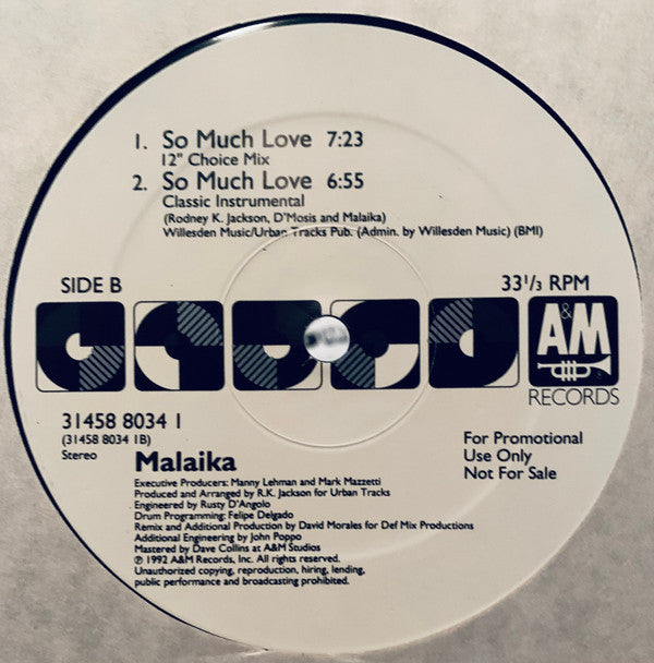Malaika : So Much Love (2x12", Gat)