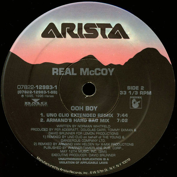 Real McCoy : Sleeping With An Angel / Ooh Boy (12")