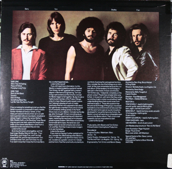 Boston : Boston (LP, Album, Ter)