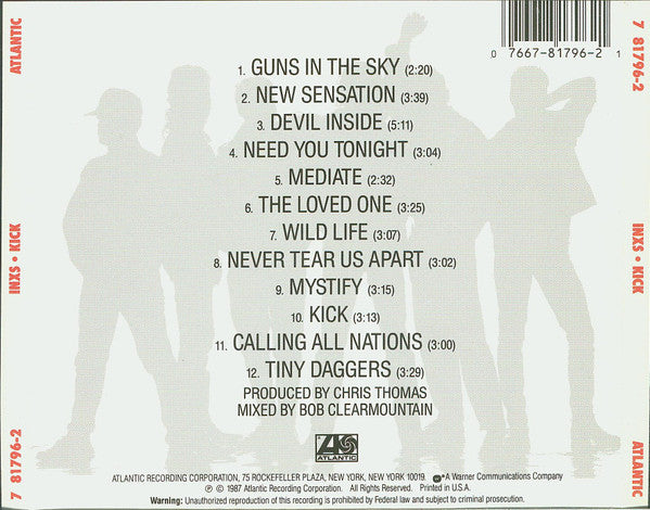 INXS : Kick (CD, Album)