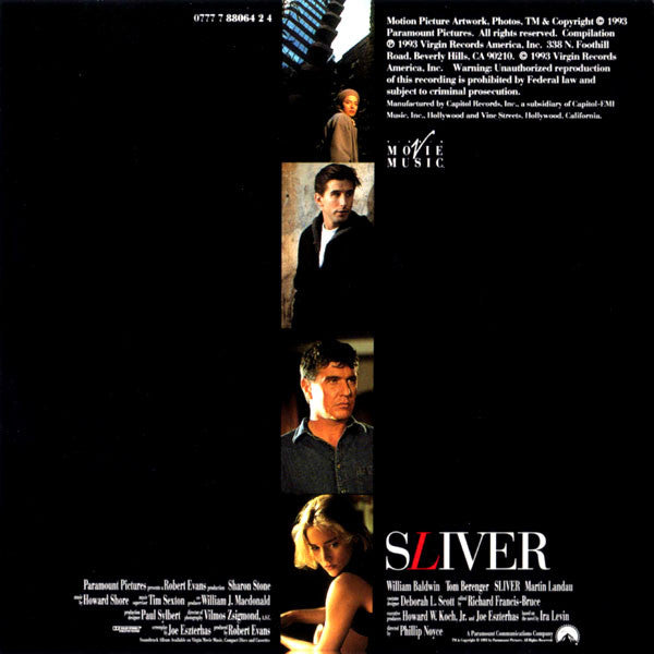Various : Sliver (Music From The Motion Picture) (CD, Comp)