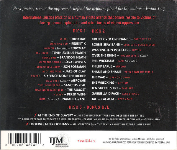 Various : Freedom (Artists United For International Justice Mission) (2xCD, Comp + DVD)