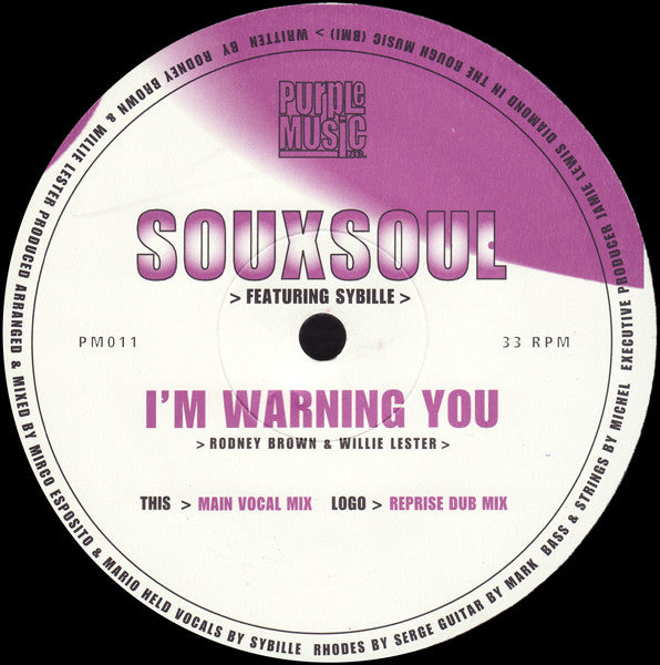 Souxsoul : I'm Warning You (12")