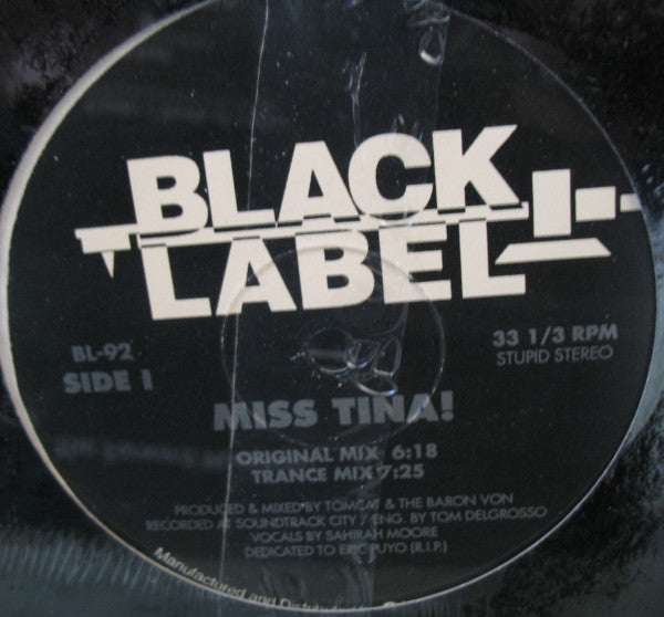 Miss Tina! : Miss Tina! (12")