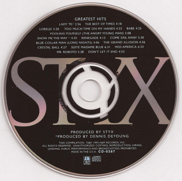 Styx : Greatest Hits (CD, Comp, Club, RM, CRC)