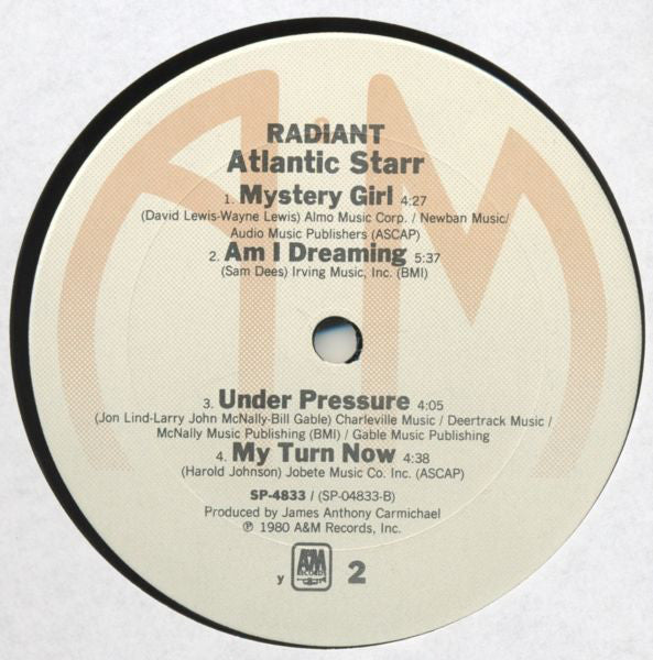Atlantic Starr : Radiant (LP, Album, y ()