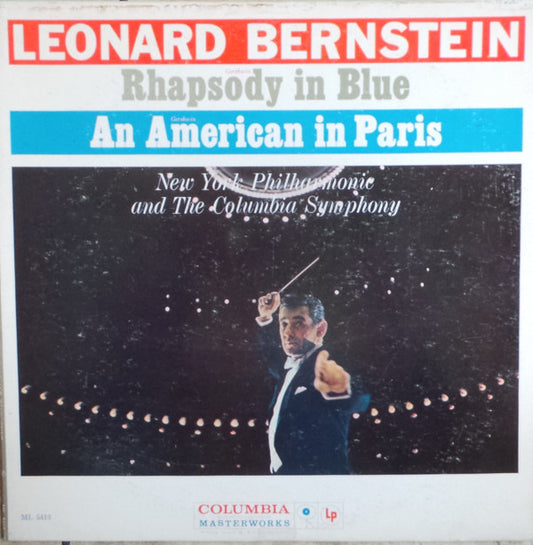 George Gershwin, Leonard Bernstein : Rhapsody In Blue / An American In Paris (LP, Mono)