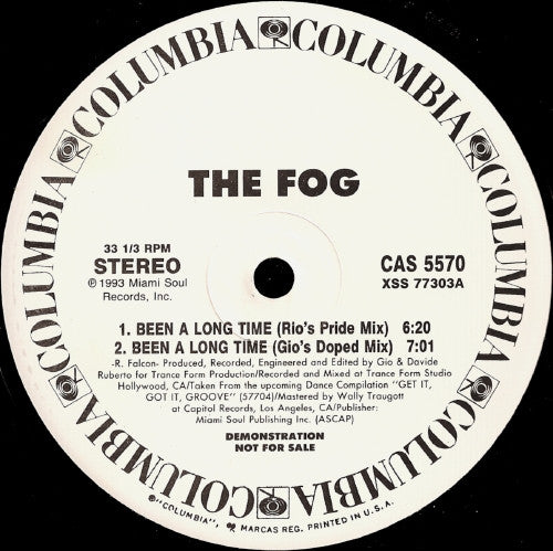 The Fog : Been A Long Time (12", Promo)