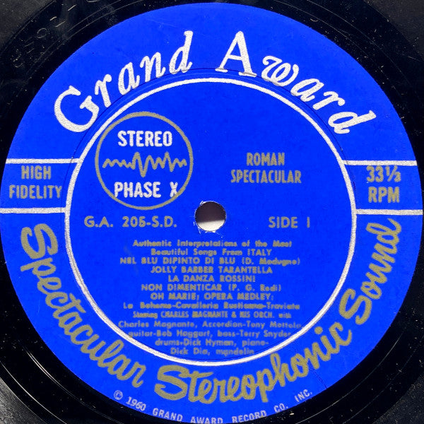 Charles Magnante And His Orchestra : Roman Spectacular (LP, Album)