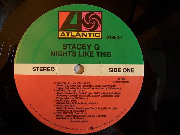 Stacey Q : Nights Like This (LP, Album, P/Mixed)