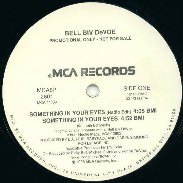 Bell Biv Devoe : Something In Your Eyes (12", Promo)