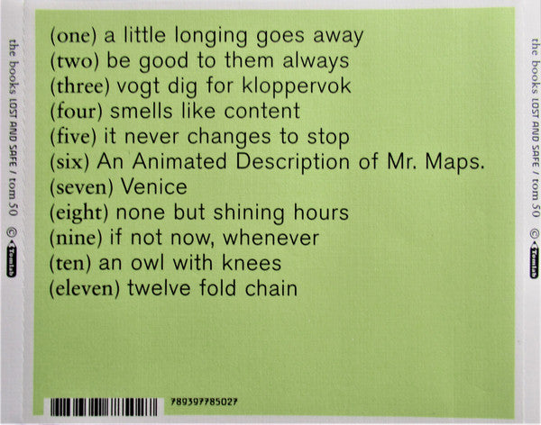 The Books : Lost And Safe (CD, Album)