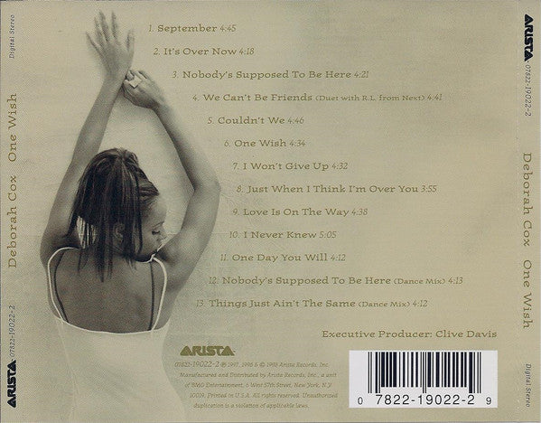 Deborah Cox : One Wish (CD, Album)