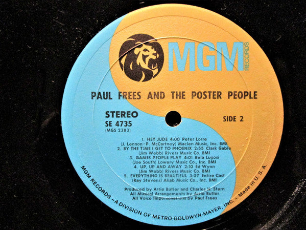 Paul Frees : Paul Frees And The Poster People (LP)