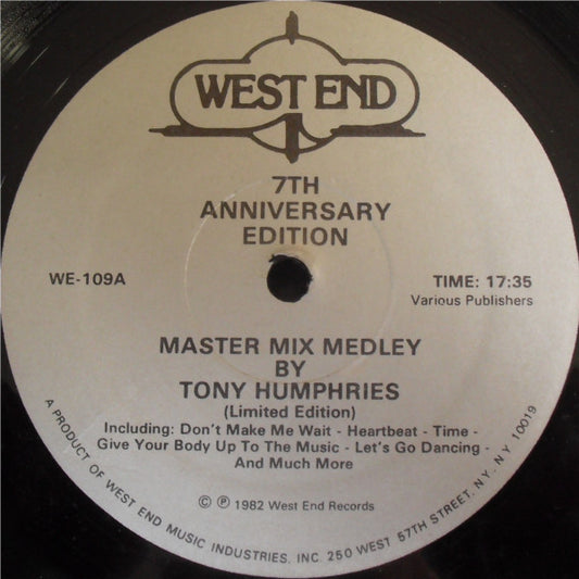 Tony Humphries : Master Mix Medley - 7th Anniversary Edition (12", Ltd, Mixed)