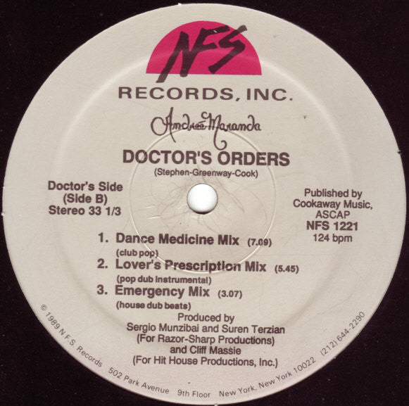 Andreé Maranda : Doctor's Orders (12")