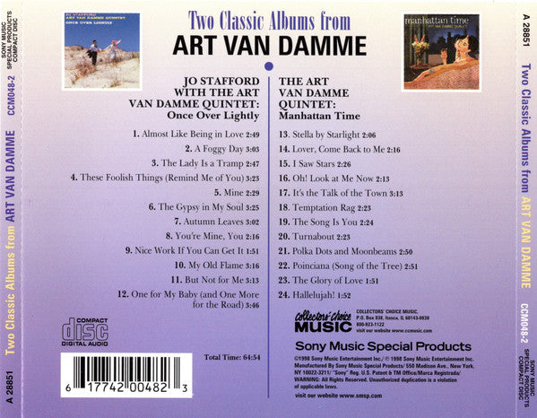 Art Van Damme : Two Classic Albums From Art Van Damme: Once Over Lightly / Manhattan Time (CD, Comp)