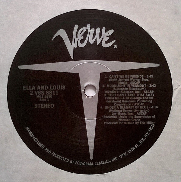 Ella Fitzgerald & Louis Armstrong : Ella & Louis (2xLP, Comp, Gat)