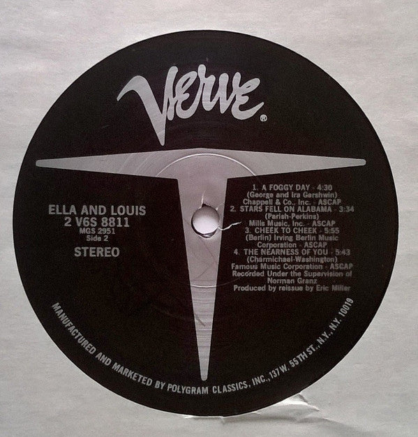 Ella Fitzgerald & Louis Armstrong : Ella & Louis (2xLP, Comp, Gat)